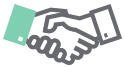 shaking hands icon